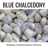 Z. Crystals: Blue Chalcedony (Tumbled) - Premium Gifts from Choices - Just $4.95! Shop now at Choices Books & Gifts