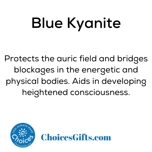 Z. Crystals: Blue Kyanite (Tumbled) - Premium Gifts from Choices - Just $4.95! Shop now at Choices Books & Gifts