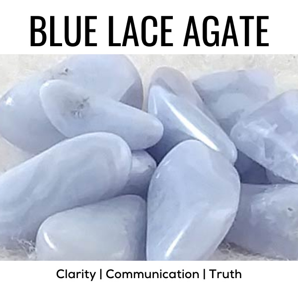 Z. Crystals: Blue Lace Agate (Tumbled) - Premium Gifts from Choices - Just $4.95! Shop now at Choices Books & Gifts