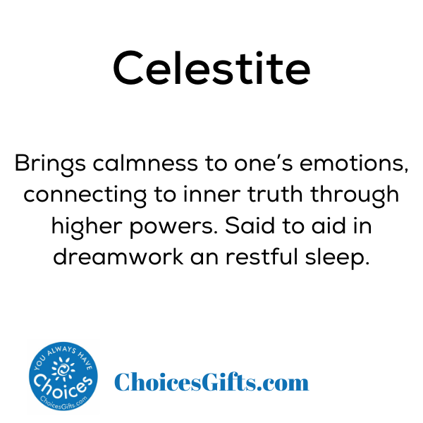 Z. Crystals: Celestite (Raw) - Premium Gifts from Choices - Just $4.95! Shop now at Choices Books & Gifts