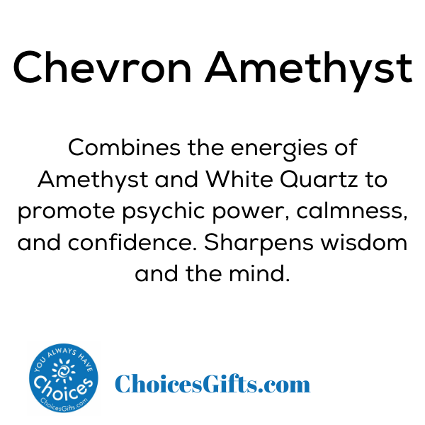 Z. Crystals: Chevron Amethyst (Tumbled) - Choices Books & Gifts