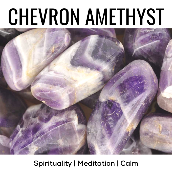 Z. Crystals: Chevron Amethyst (Tumbled) - Premium Gifts from Choices - Just $4.95! Shop now at Choices Books & Gifts