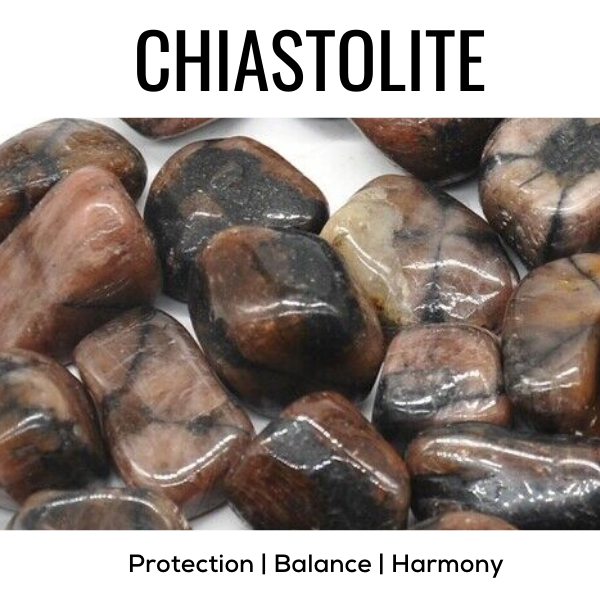 Z. Crystals: Chiastolite (Tumbled) - Premium Gifts from Choices - Just $4.95! Shop now at Choices Books & Gifts