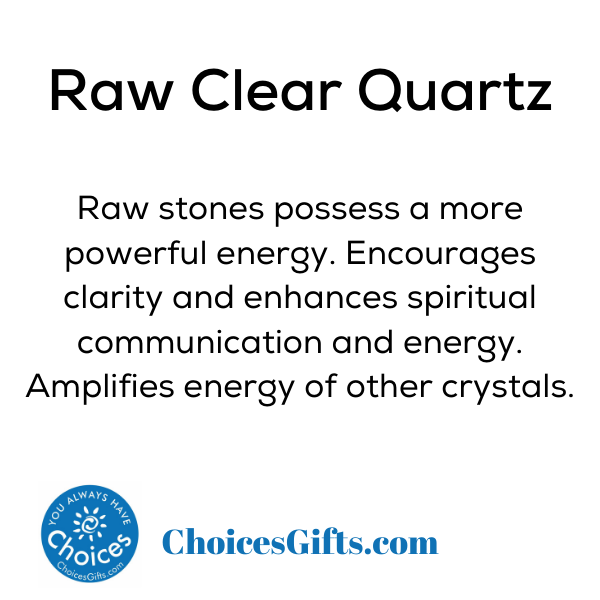 Z. Crystals: Clear Quartz (Raw) - Premium Gifts from Choices - Just $4.95! Shop now at Choices Books & Gifts