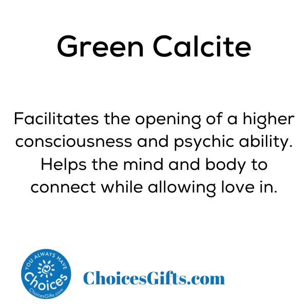 Z. Crystals: Green Calcite (Tumbled) - Premium Gifts from Choices - Just $4.95! Shop now at Choices Books & Gifts