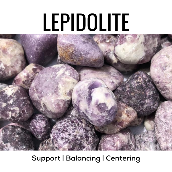 Z. Crystals: Lepidolite (Tumbled) - Choices Books & Gifts