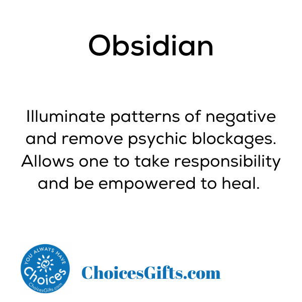 Z. Crystals: Obsidian (Tumbled) - Premium Gifts from Choices - Just $4.95! Shop now at Choices Books & Gifts