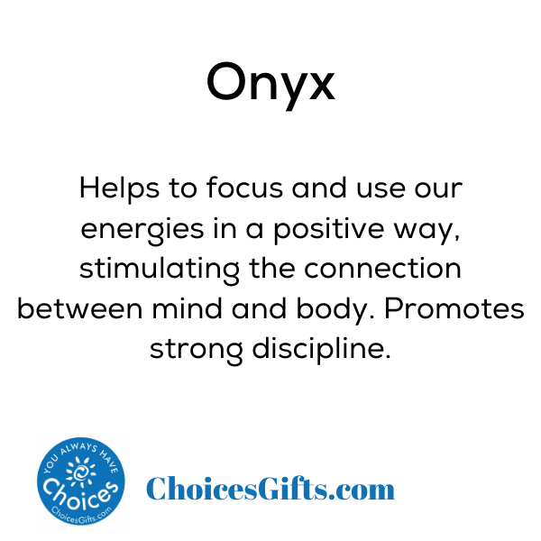 Z. Crystals: Onyx (Tumbled) - Premium Gifts from Choices - Just $4.95! Shop now at Choices Books & Gifts