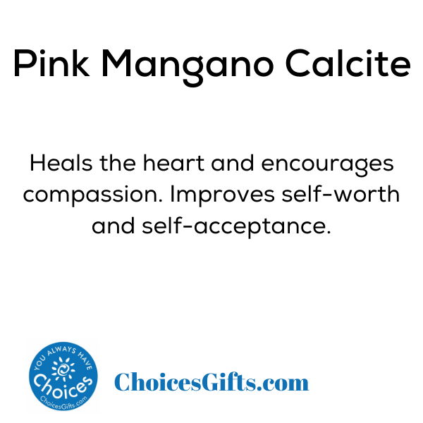 Z. Crystals: Pink Mangano Calcite (Tumbled) - Premium Gifts from Choices - Just $4.95! Shop now at Choices Books & Gifts