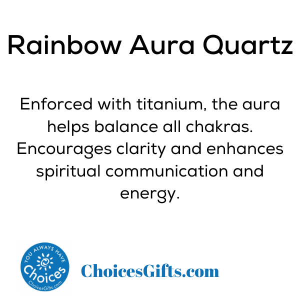 Z. Crystals: Rainbow Aura Quartz (Tumbled) - Premium Gifts from Choices - Just $4.95! Shop now at Choices Books & Gifts