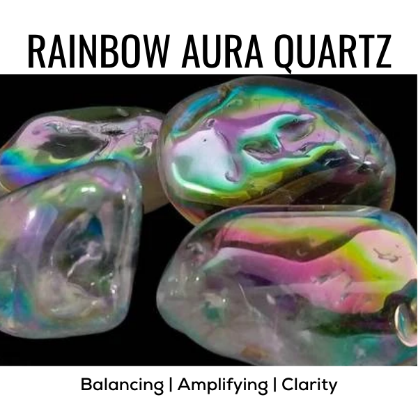 Z. Crystals: Rainbow Aura Quartz (Tumbled) - Premium Gifts from Choices - Just $4.95! Shop now at Choices Books & Gifts