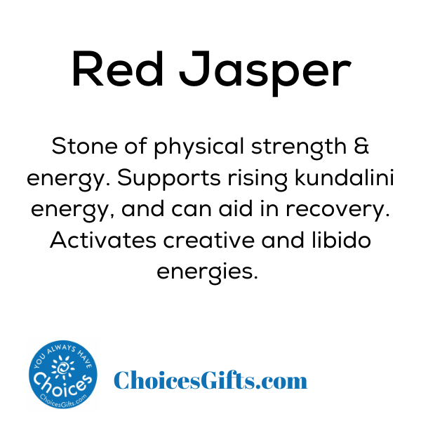 Z. Crystals: Red Jasper (Tumbled) - Premium Gifts from Choices - Just $4.95! Shop now at Choices Books & Gifts