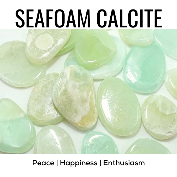 Z. Crystals: Seafoam Calcite (Tumbled) - Premium Gifts from Choices - Just $4.95! Shop now at Choices Books & Gifts