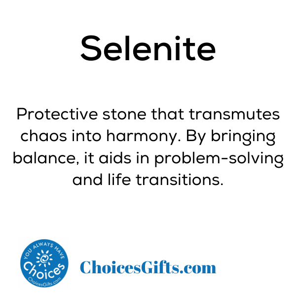 Z. Crystals: Selenite - Premium Gifts from Choices - Just $8.95! Shop now at Choices Books & Gifts