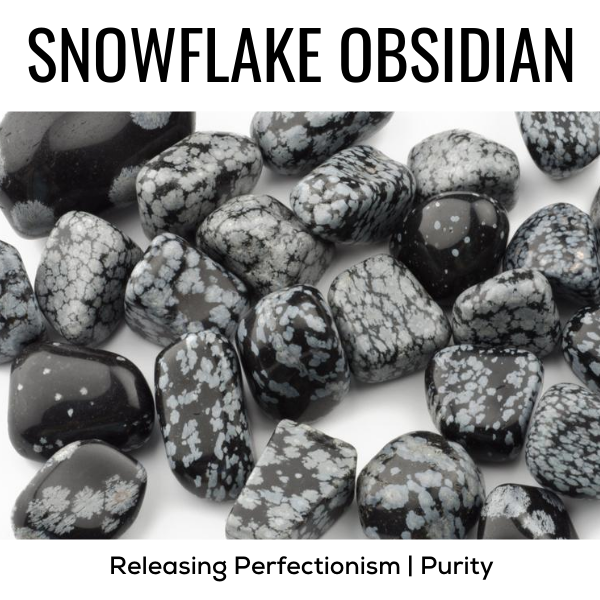 Z. Crystals: Snowflake Obsidian (Tumbled) - Choices Books & Gifts