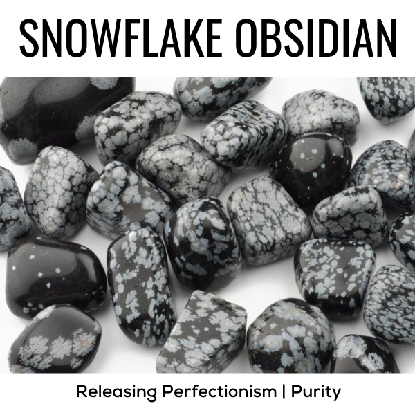 Z. Crystals: Snowflake Obsidian (Tumbled) - Premium Gifts from Choices - Just $4.95! Shop now at Choices Books & Gifts