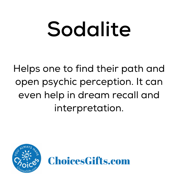 Z. Crystals: Sodalite (Tumbled) - Premium Gifts from Choices - Just $4.95! Shop now at Choices Books & Gifts