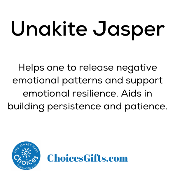 Z. Crystals: Unakite Jasper (Tumbled) - Choices Books & Gifts