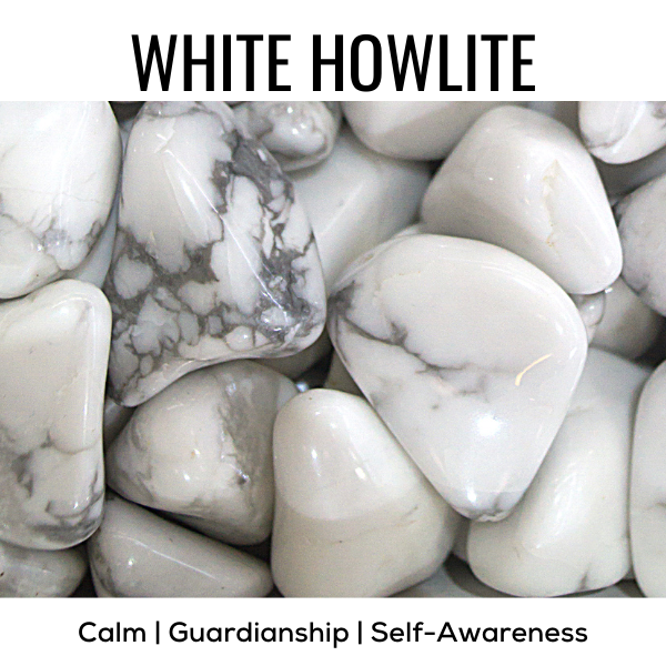 Z. Crystals: White Howlite (Tumbled) - Premium Gifts from Choices - Just $4.95! Shop now at Choices Books & Gifts