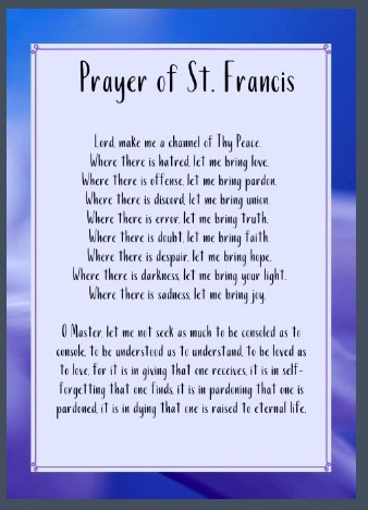 a102. Prayer, St. Francis Card. C12 - Premium Cards from Choices - Just $2.95! Shop now at Choices Books & Gifts