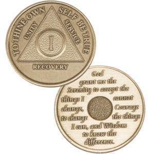 #aa120. AA Bronze Recovery Coin (1-65) - Premium Medallions from Choices - Just $2.50! Shop now at Choices Books & Gifts