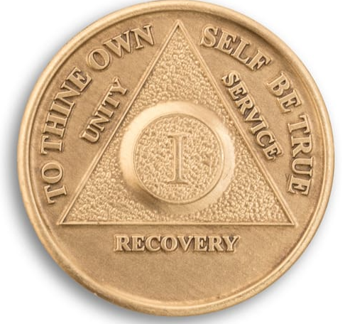 #aa120. AA Bronze Recovery Coin (1-65) - Premium Medallions from Choices - Just $2.50! Shop now at Choices Books & Gifts